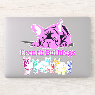 Kontursticker franska bulldoggar klistermärken