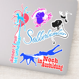 Konturstickerbild Grand Danois Klistermärken