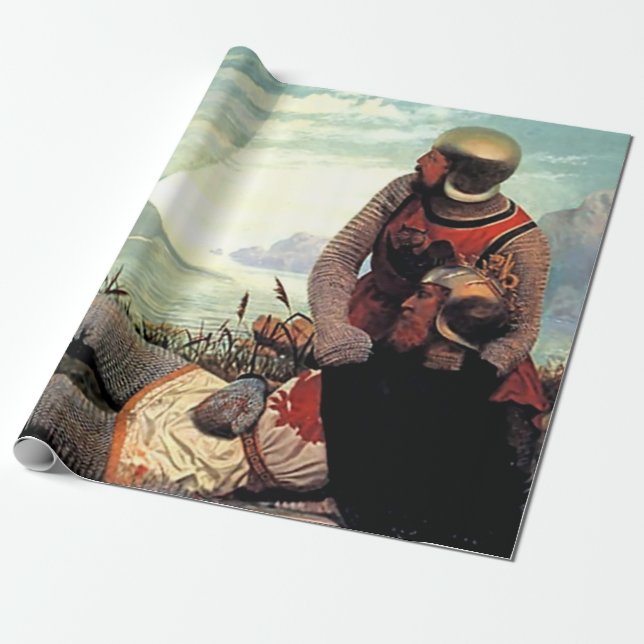 Konung Arthurs död av John Mulcaster Carrick Presentpapper (Utrullad)