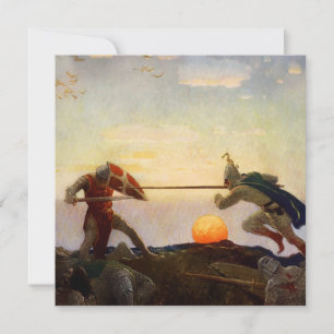 “Konung Arthurs och Sir Mordreds död” av NC Wyeth