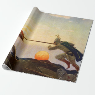 “Konung Arthurs och Sir Mordreds död” av NC Wyeth Presentpapper