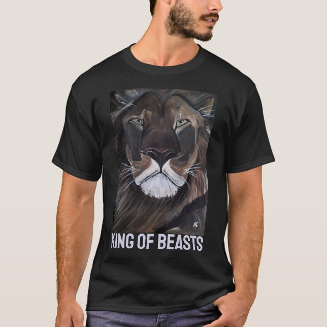 Konung över bestar-målning av Alfred Fox T Shirt (Framsida)