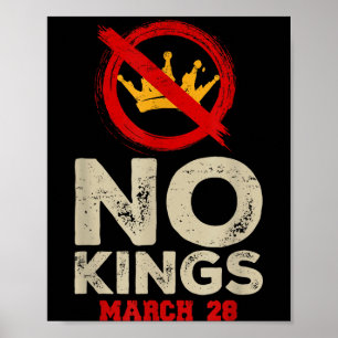 Konungar mars 28 2026 kungens dag vintage roliga m poster