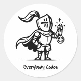 Konungariket Algorithmia Stickers Lakan Runt Klistermärke