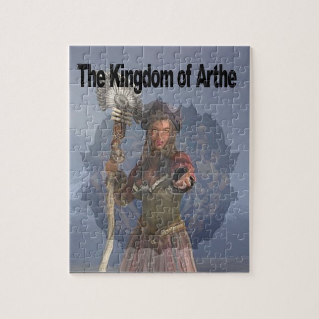 Konungariket Arthe Cover Art Pussel (Vertikal)