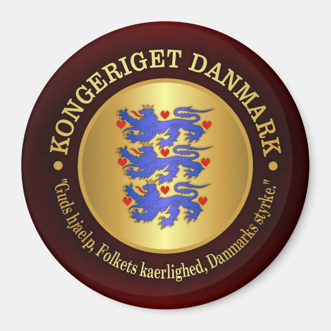 Konungariket Danmark Magnet (Framsidan)