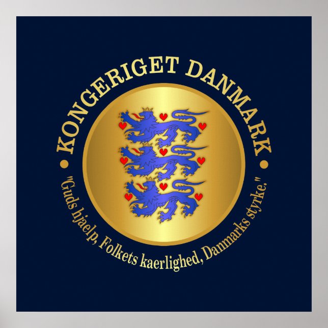 Konungariket Danmark Poster (Framsidan)