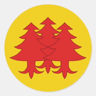 Konungariket Drachenwald Populace Badge Runt Klistermärke