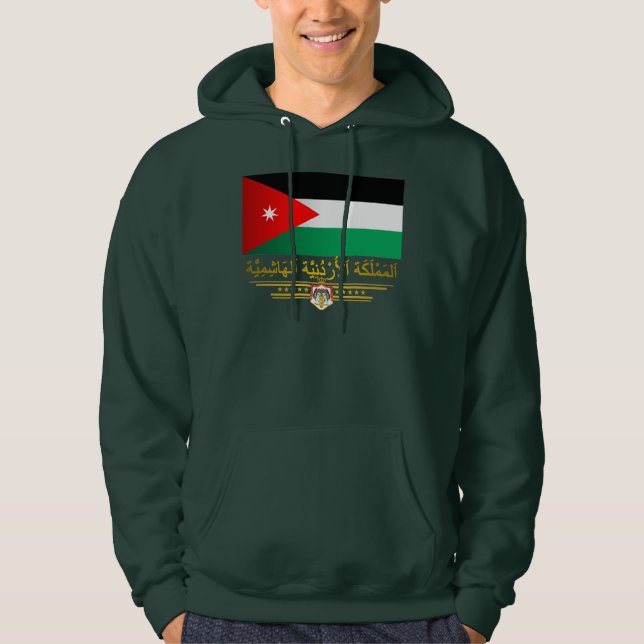 Konungariket Jordanien Flagga (arabiska) Sweatshirt (Framsida)