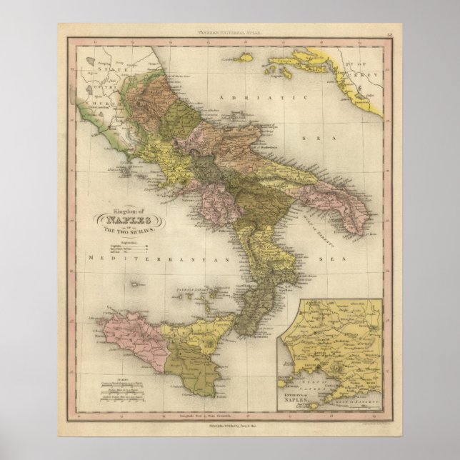 Konungariket Neapel eller de två sicilierna Poster (Framsidan)