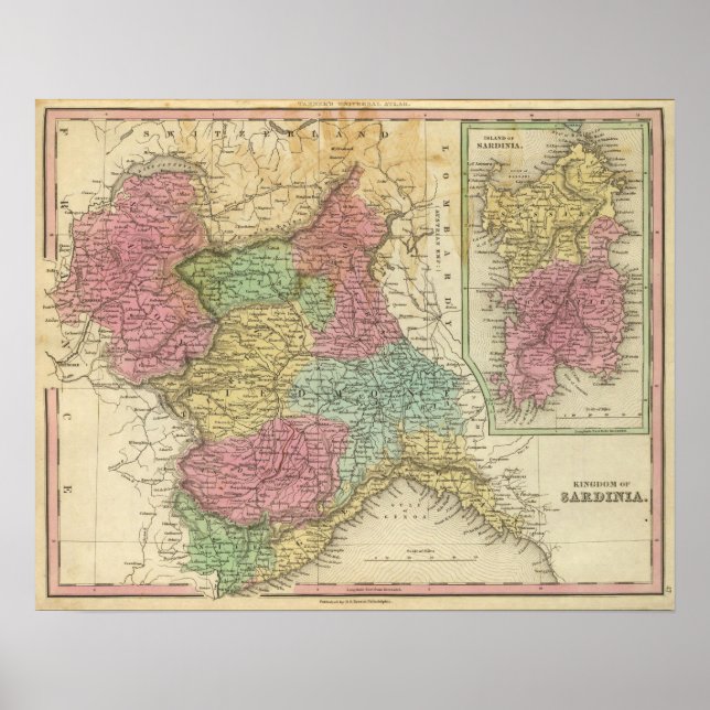 Konungariket Sardinien Poster (Framsidan)