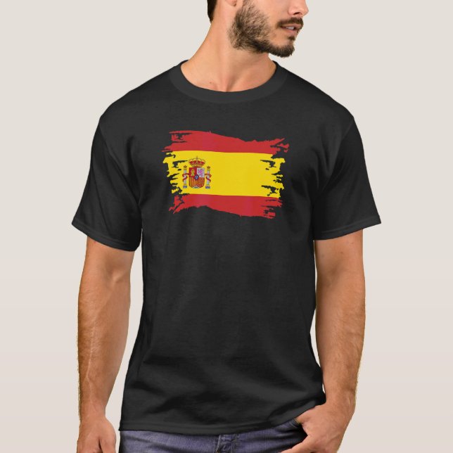 Konungariket Spanien Flagga España Hispania Iberia T Shirt (Framsida)