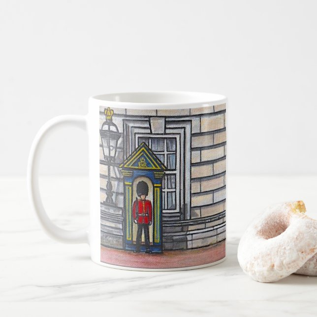 Konungens vaktmålning kaffemugg (Med munk)