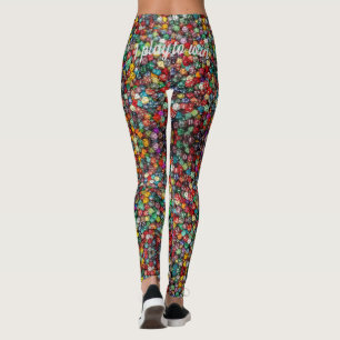 Konventets spelande Dice Comfortable "play to win" Leggings