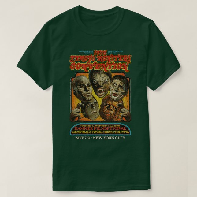 Konvention 1975 om berömdens monster t shirt (Design framsida)