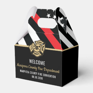 Konventionshändelse för brandbekämpningsavdelninge presentaskar