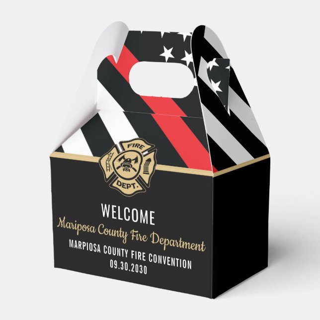 Konventionshändelse för brandbekämpningsavdelninge presentaskar (Framsidan Sidan)