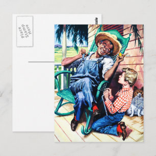 Konversation med Vintage  Pappa Vykort