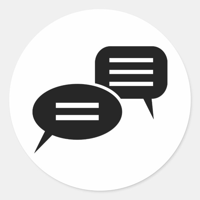 Konversation Runt Klistermärke (Framsida)