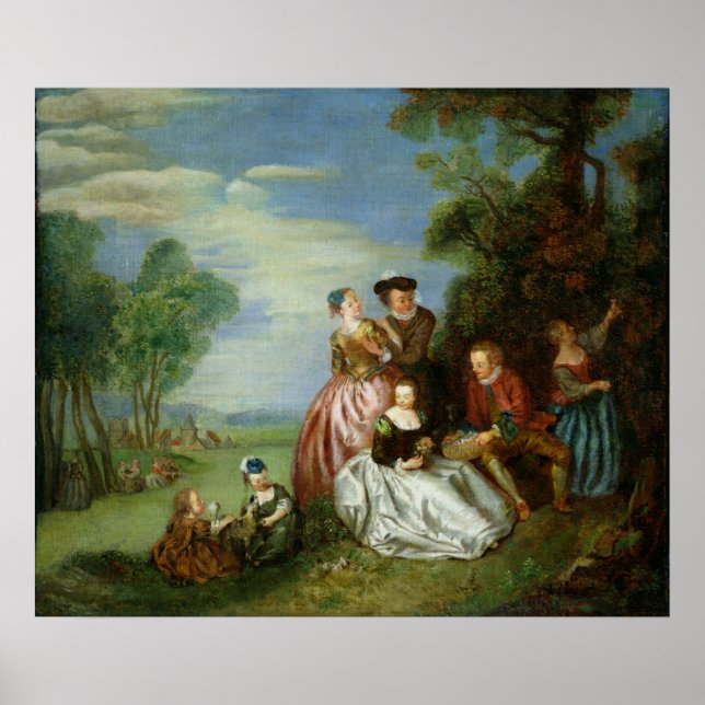 Konversationer i en park poster (Framsidan)