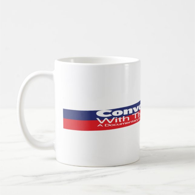 Konversationer med uppehället: Logotypmugg Kaffemugg (Vänster)