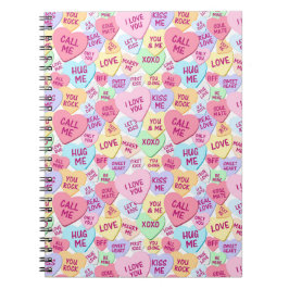 KONVERSATIONSHJÄRTAT AV PASTEL-FÄRGAD ANTECKNINGSBOK