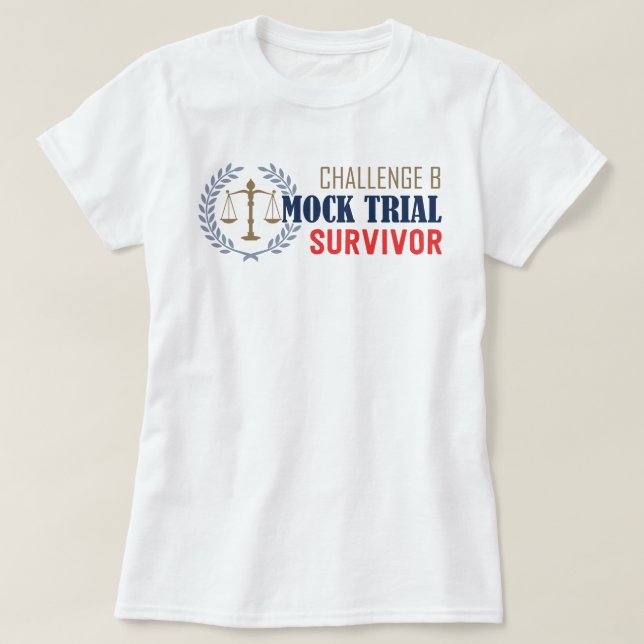 Konversationstävling - Mock Trial Survivor T Shirt (Design framsida)