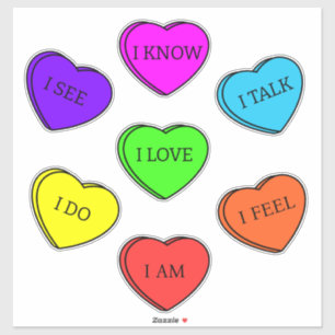 Konversationstips Chakra Affirmations Klistermärken