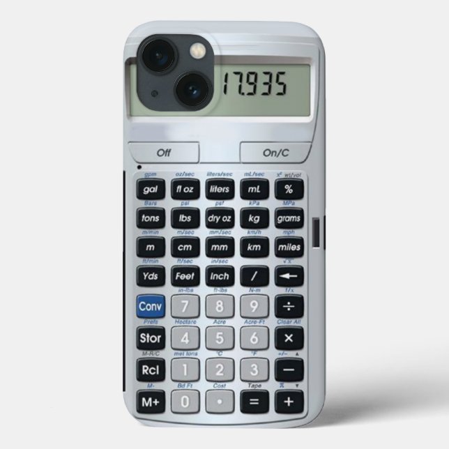 konverteringsberäknare iphone case (Baksida)