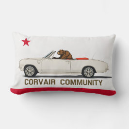 Konvertibel Flagga i Corvair Community California Lumbarkudde