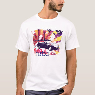konvertibel grunge för 900 turbo i solnedgång t shirt
