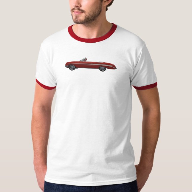 Konvertibel Impala SS för 61 Chevy T-shirt (Framsida)