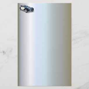 Konvertibel motorväg för vintage brevpapper