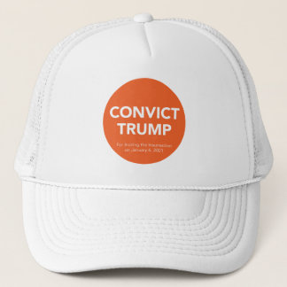 KONVICT? TRUMP Hat (vitt) Keps