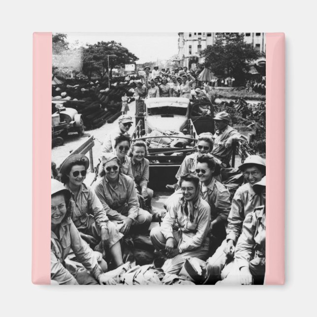Konvoj för sjuksköterskor WWII Magnet (Framsidan)