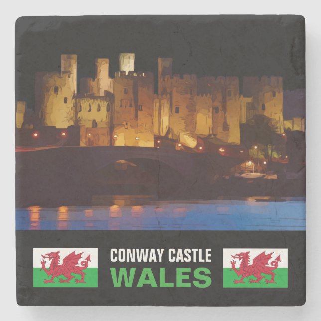 KONWAY CASTLE, WALES STENUNDERLÄGG (Framsidan)