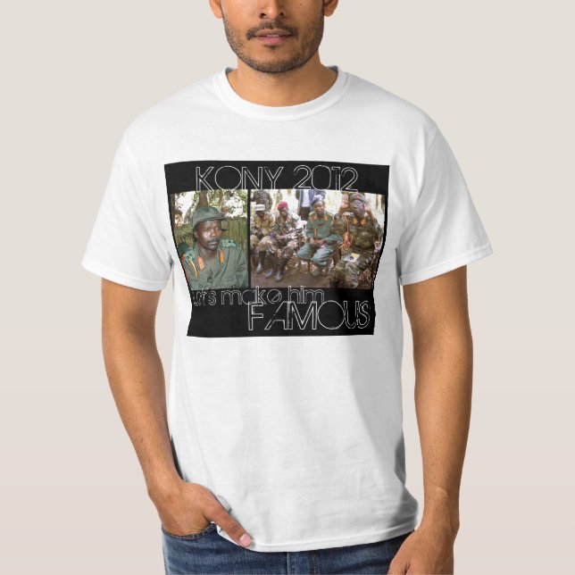 KONY 2012 - BerömdBlk Tee Shirt (Framsida)