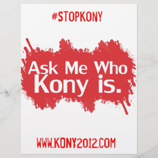 Kony 2012 färg Flyers