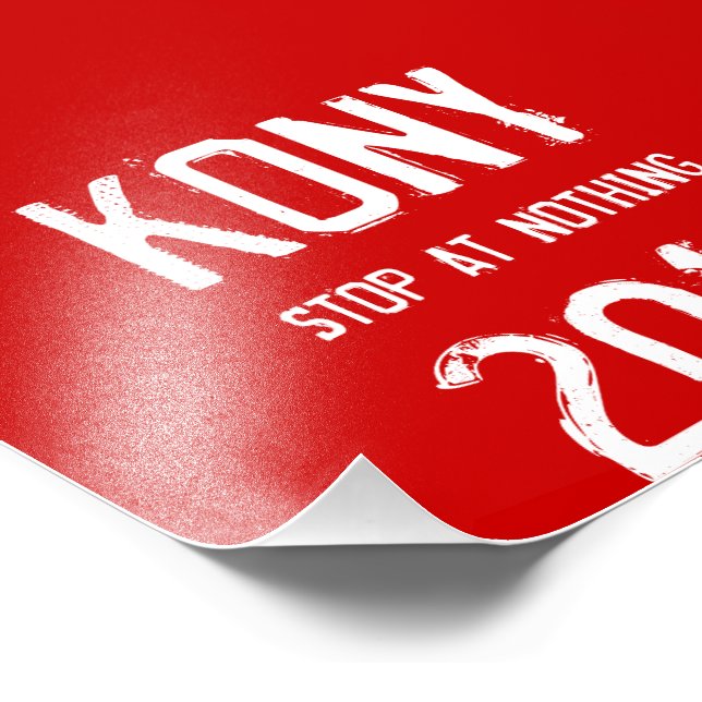 Kony 2012 Flyers Fototryck (Hörn)