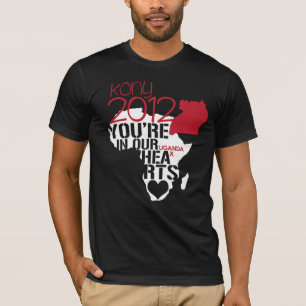 Kony 2012 hjärtor t-shirt