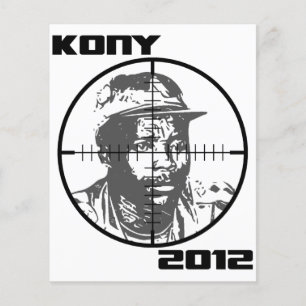 Kony 2012 Joseph Kony Target Crosshairs Flygblad