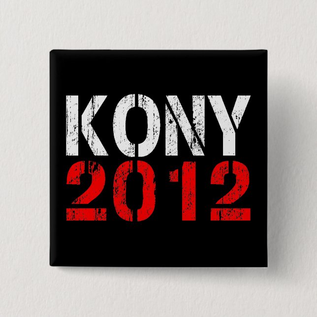 KONY 2012 knäppas klämmer fast Knapp (Framsida)