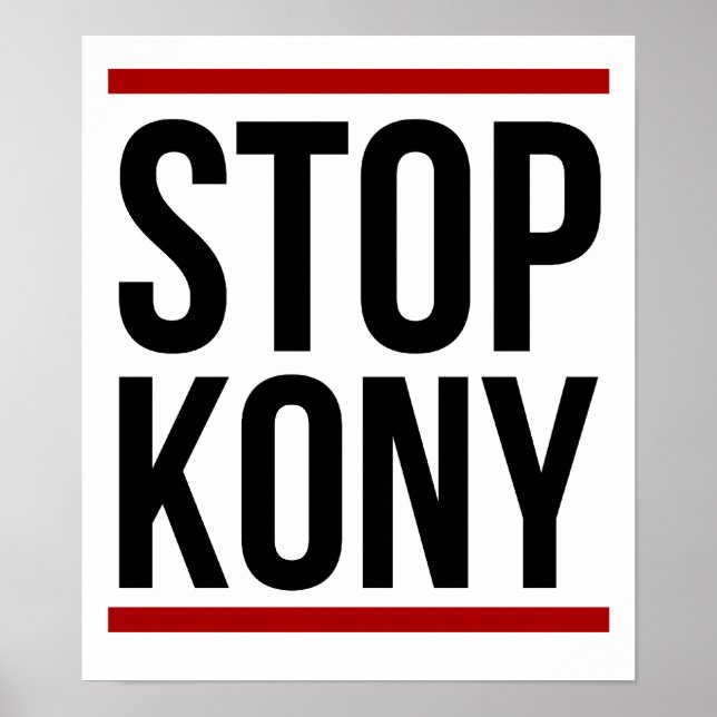 Kony 2012 Poster - Stoppa Kony (Framsidan)