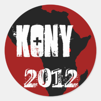 Kony 2012 runt klistermärke