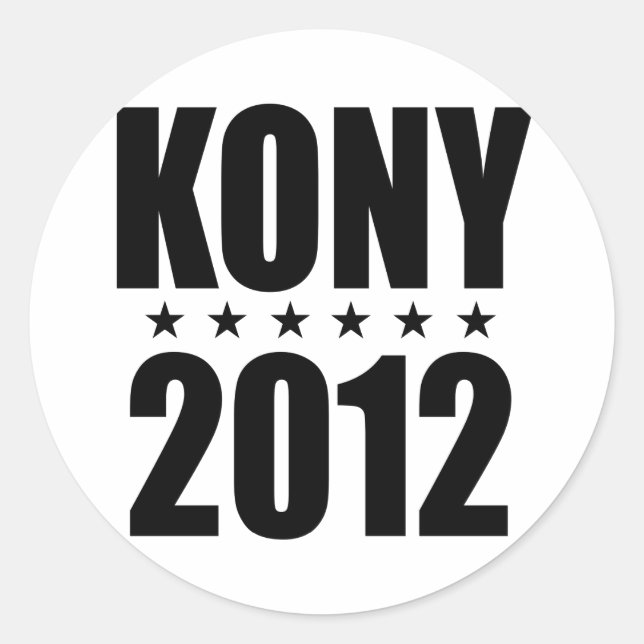Kony 2012 runt klistermärke (Framsida)