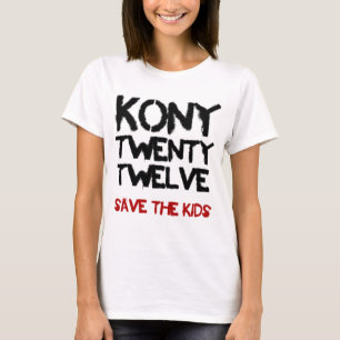 Kony 2012 - skjortan "spara för ungarna " t-shirt