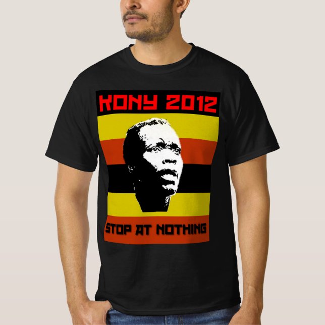 Kony 2012 stop är ingenting t shirt (Framsida)