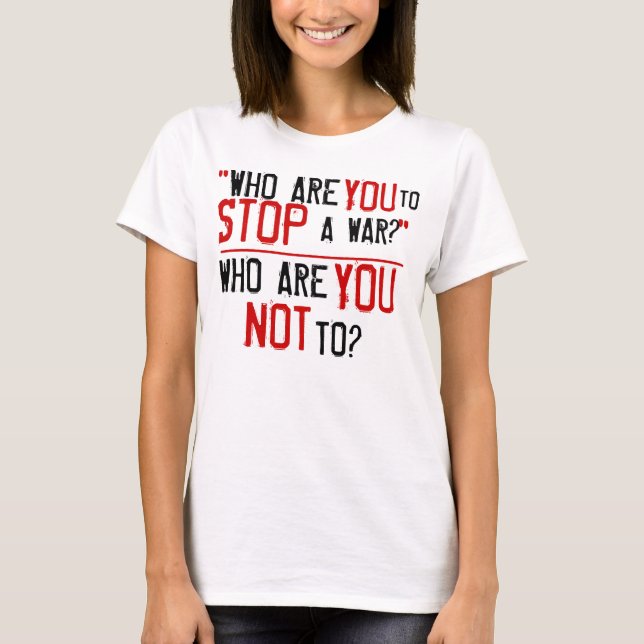 Kony 2012 Stop Krig T Shirt (Framsida)