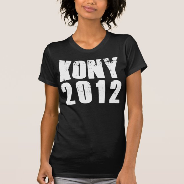 Kony 2012 stopp Joseph Kony T Shirt (Framsida)