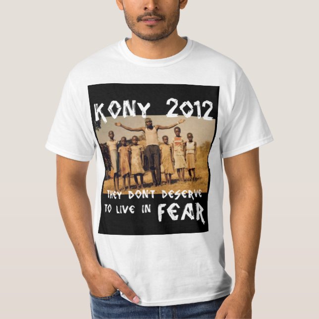 KONY 2012 - Stoppa skräckBlken Tee Shirt (Framsida)